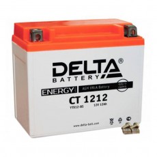 Аккумуляторная батарея Delta СТ1212 (YTX14-BS, YTX12-BS) 12 В, 12 Ач прямая (+ -)