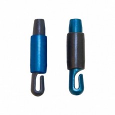 Коннектор для крепления лески к удилищу, d=0,8 мм, 10 шт, цвет серо-синий перламутр