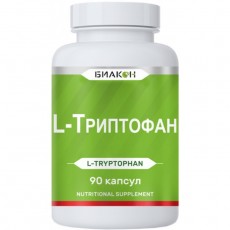 L-Триптофан, седативный, успокаивающий, 90 капсул