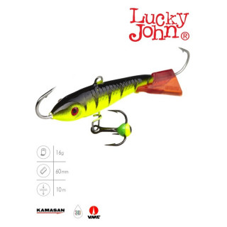 Балансир Lucky John CLASSIC 6 + тройник, 6 см, цвет 31RT блистер