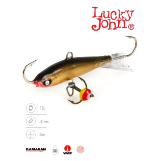 Балансир Lucky John NORDIC 4 + тройник, 4 см, цвет 10H блистер