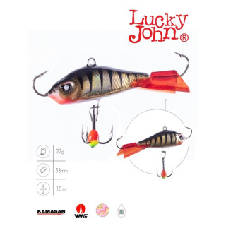 Балансир Lucky John BALTIC 5 + тройник, 5 см, цвет 11HRT блистер