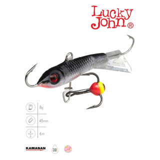 Балансир Lucky John CLASSIC 4.5 + тройник, 5 см, цвет 13H блистер