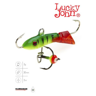 Балансир Lucky John CLASSIC 3 + тройник, 3 см, цвет 36RT блистер