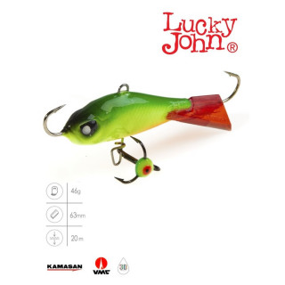 Балансир Lucky John BALTIC 6 + тройник, 6 см, цвет 26RT блистер