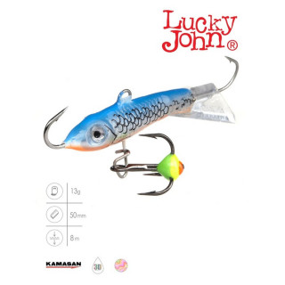 Балансир Lucky John CLASSIC 5 + тройник, 5 см, цвет 45H блистер