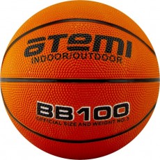 Мяч баскетбольный Atemi BB100, размер 3, резина, 8 панелей, окружность 56-58 см, клееный