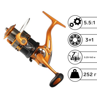 Катушка Akara Demetra FD 3000 A, 3+1 подшипник, 5.5:1, запасная шпуля