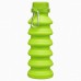 Бутылка для воды силиконовая, 450 мл, 7 х 21.3 см, зеленая