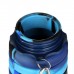 Бутылка для воды силиконовая, 500 мл, 7 х 21 см, синий камуфляж