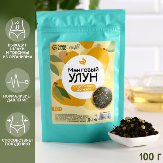 Onlylife Китайский чай улун, вкус: манго, снижение веса, очищение от токсинов, 100 г.