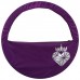 Чехол для обруча диаметром 90 см «Сердце», цвет фиолетовый/серебристый