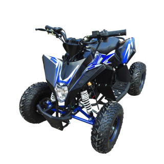 Детский квадроцикл бензиновый MOTAX GEKKON 90cc 1+1 (реверс), черно-синий