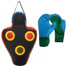 Набор для бокса детский IDEAL «Прицеленный удар»: перчатки + груша, цвет МИКС