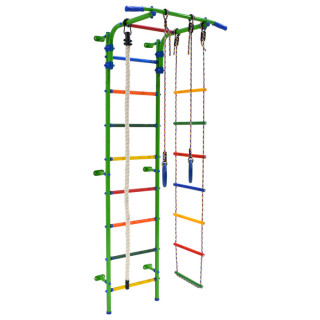 Детский спортивный комплекс Start 3, 700 × 470 × 2050 мм, цвет салатовый/радуга