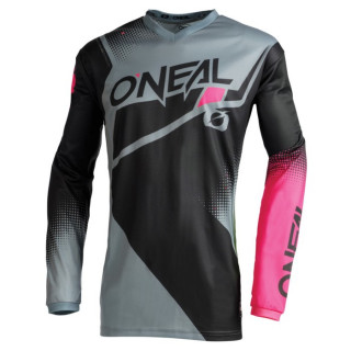 Джерси O'NEAL Element Racewear V.22, женскяя, размер S, чёрная, серая