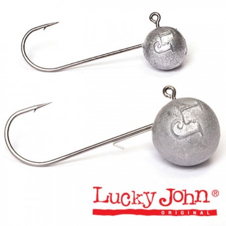 Джиг-головка Lucky John MJ ROUND HEAD, 2 г, крючок № 001