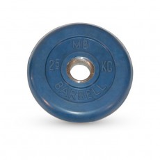 Диск обрезиненный d=31 мм цветной 2,5 кг, цвет синий