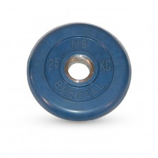 Диск обрезиненный d=51 мм цветной 2,5 кг, цвет синий