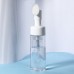 Бутылочка с щёткой для умывания, с дозатором, 150 мл, цвет белый/прозрачный