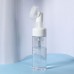 Бутылочка с щёткой для умывания, с дозатором, 150 мл, цвет белый/прозрачный