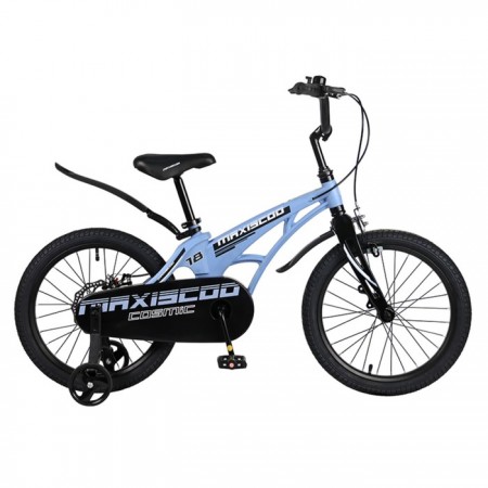 Велосипед 18" Maxiscoo Cosmic стандарт, цвет голубой матовый