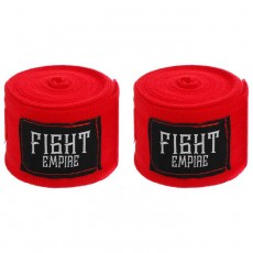 Бинты боксёрские эластичные FIGHT EMPIRE 5 м, цвет красный