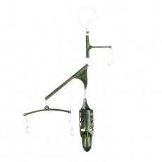Монтаж фидерный донный X-FEEDER SHARK, кормушка BULLET FLYING-2, 3 крючка, 40 г