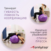 Фитбол ONLYTOP, d=75 см, 1000 г, антивзрыв, цвет фиолетовый