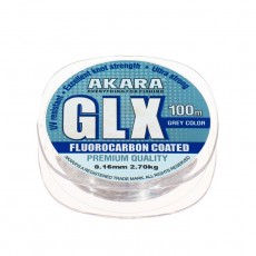 Леска Akara GLX Premium Grey, диаметр 0.16 мм, тест 2.7 кг, 100 м, серая