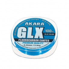 Леска Akara GLX Premium Blue, диаметр 0.35 мм, тест 13 кг, 100 м, голубая