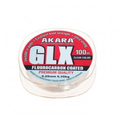 Леска Akara GLX Premium Clear, диаметр 0.25 мм, тест 6.35 кг 100 м, прозрачная