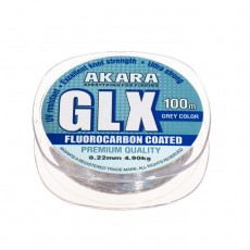 Леска Akara GLX Premium Grey, диаметр 0.22 мм, тест 4.9 кг, 100 м, серая