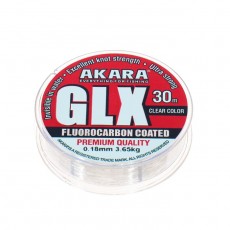 Леска Akara GLX Premium Clear, диаметр 0.18 мм, тест 3.65 кг, 30 м, прозрачная