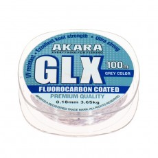 Леска Akara GLX Premium Grey, диаметр 0.18 мм, тест 3.65 кг, 100 м, серая