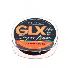 Леска Akara GLX Super Feeder, диаметр 0.22 мм, тест 4.9 кг, 150 м, цвет мультиколор