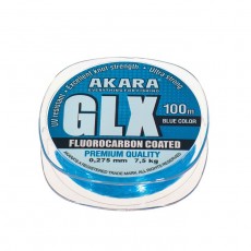 Леска Akara GLX Premium Blue, диаметр 0.275 мм, тест 7.5 кг, 100 м, голубая