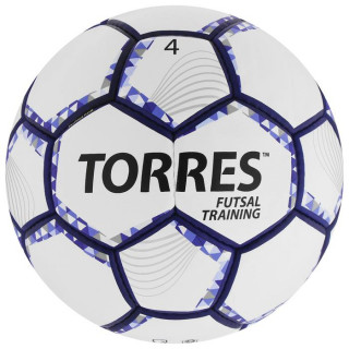 Мяч футзальный TORRES Futsal Training, PU, ручная сшивка, 32 панели, размер 4