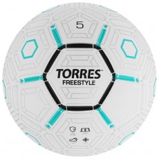 Мяч футбольный TORRES Freestyle, PU, термосшивка, 32 панели, размер 5