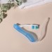 Зубная щётка, складная, 18,3 см, цвет синий/белый