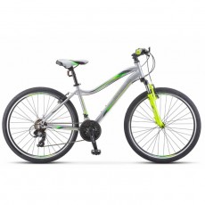 Велосипед 26” Stels Miss-5000 V, V050, цвет серебристый/салатовый, размер 18"