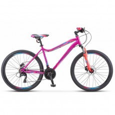 Велосипед 26" Stels Miss-5000 D, V020, цвет фиолетовый/розовый, размер 16"