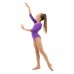 Купальник гимнастический с рукавом 3/4, лайкра, цвет фиолетовый, размер 28