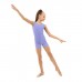 Купальник гимнастический без рукавов, с шортами, лайкра, цвет сирень, размер 32