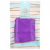 Купальник гимнастический, лайкра, короткий рукав, цвет фиолетовый, размер 36