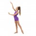 Купальник гимнастический без рукавов, с шортами, лайкра, цвет фиолетовый, размер 30