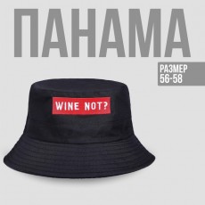 Панама Wine not?, цвет чёрный, 56-58 рр.