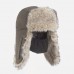 Шапка-ушанка "Волк" с маской, ткань - таслан, Polar Fleece 180 гр/м2, хаки, р. 58-60