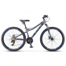 Велосипед 26" Stels Navigator-610 MD, V050, цвет антрацитовый/синий, размер 16"