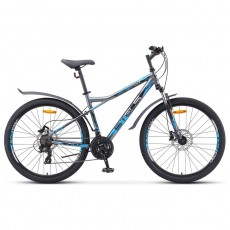 Велосипед 27,5" Stels Navigator-710 D, V010, цвет серый/чёрный/серебристый, размер 16"